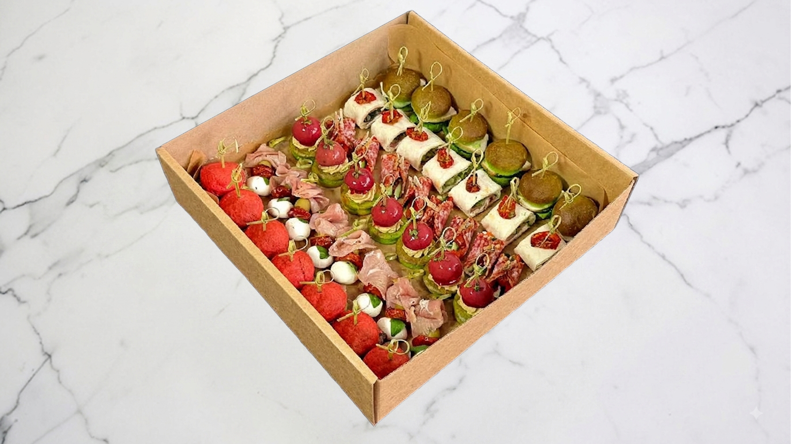 Бокс мясных канапе